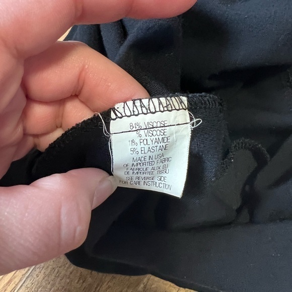 Theory black front pockets zipper back closure skirt - Picture 4 of 8